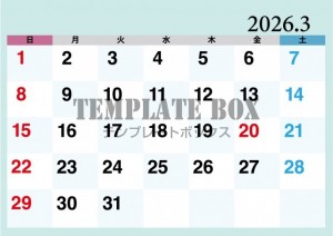 ２０２６年３月カ…