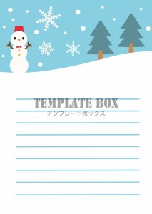 冬季メモ　雪の素…｜無料テンプレート｜メモ帳｜無料