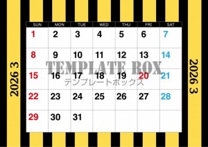 ２０２６年３月カ…