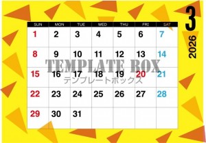 ２０２６年３月カ…