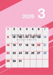 ２０２６年３月カ…