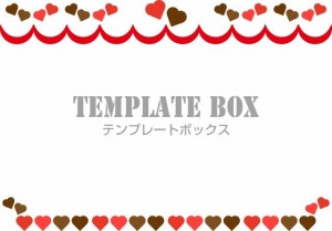 ２月１４日のバレ…｜無料テンプレート｜フレーム・飾り枠｜無料