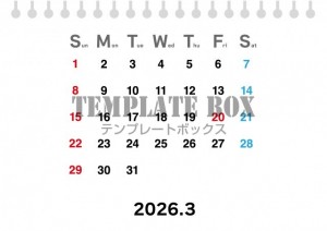 ２０２６年３月カ…