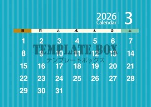 ２０２６年３月カ…