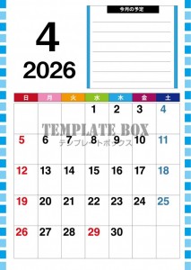 ２０２６年４月カ…