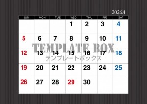 ２０２６年４月カ…