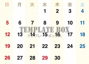 ２０２６年４月カ…