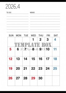 ２０２６年４月カ…