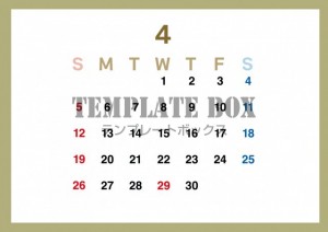 ２０２６年４月カ…