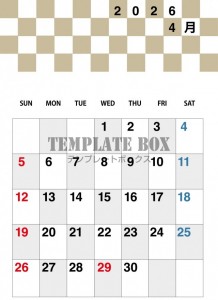 ２０２６年４月カ…
