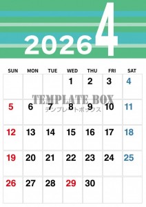 ２０２６年４月カ…