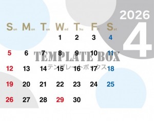 ２０２６年４月カ…