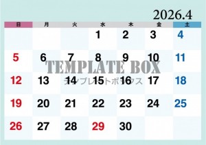 ２０２６年４月カ…