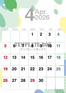 ２０２６年４月カ…