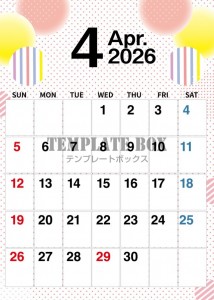 ２０２６年４月カ…