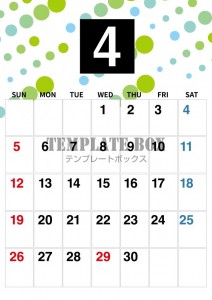 ２０２６年４月カ…