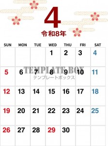 ２０２６年４月カ…