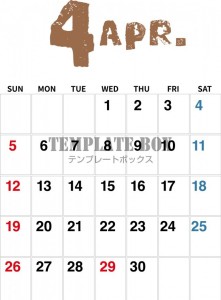 ２０２６年４月カ…