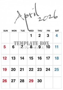 ２０２６年４月カ…