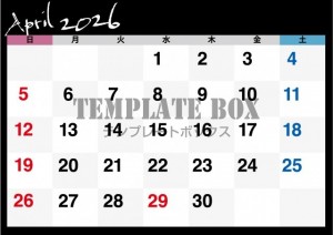 ２０２６年４月カ…