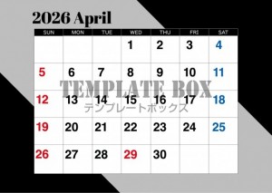 ２０２６年４月カ…