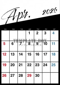 ２０２６年４月カ…