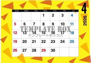 ２０２６年４月カ…