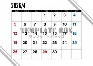 ２０２６年４月カ…