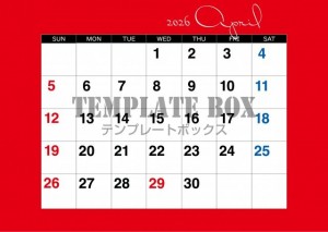 ２０２６年４月カ…