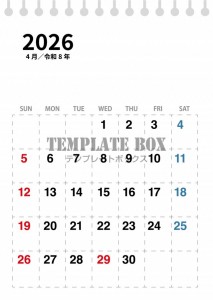 ２０２６年４月カ…