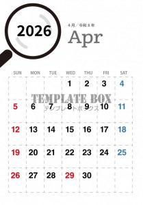 ２０２６年４月カ…