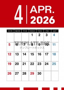 ２０２６年４月カ…