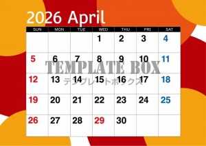 ２０２６年４月カ…