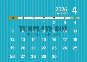 ２０２６年４月カ…