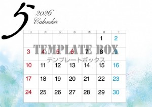 ２０２６年５月カ…