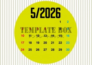 ２０２６年５月カ…