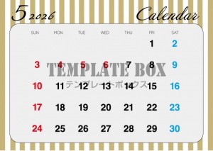 ２０２６年５月カ…