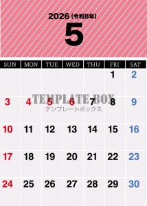 ２０２６年５月カ…