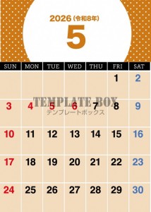 ２０２６年５月カ…