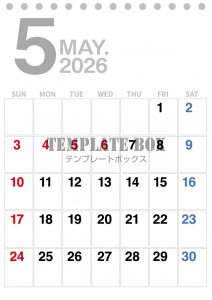 ２０２６年５月カ…