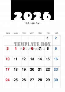 ２０２６年５月カ…