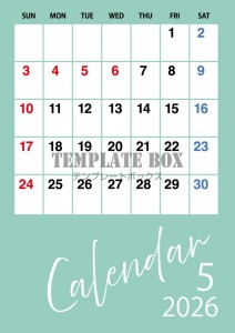 ２０２６年５月カ…