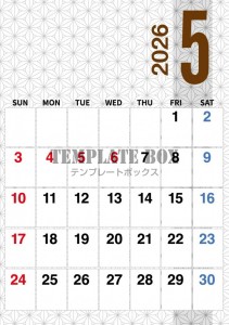 ２０２６年５月カ…