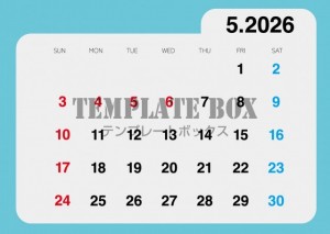 ２０２６年５月カ…