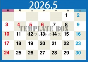 ２０２６年５月カ…