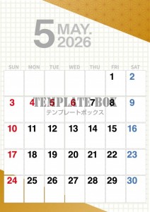２０２６年５月カ…