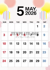 ２０２６年５月カ…