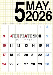 ２０２６年５月カ…