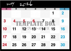 ２０２６年５月カ…