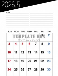 ２０２６年５月カ…